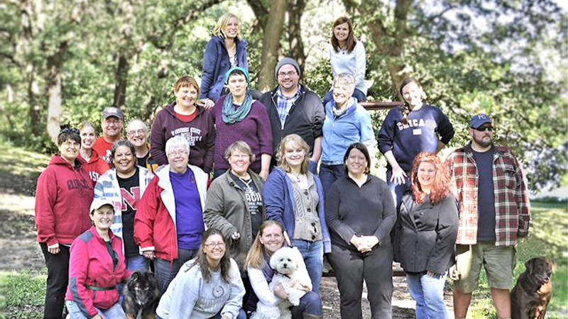 Participants at the Nebraska Writing Project spring retreat