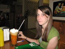 Girl at Soda Fountain