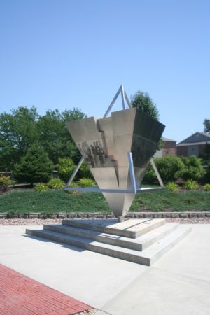 Sculpture at the Nebraska Holocaust Memorial