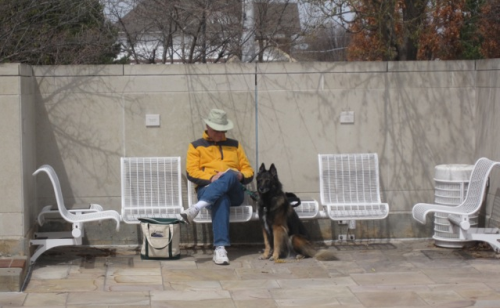 Robert and his dog Pan